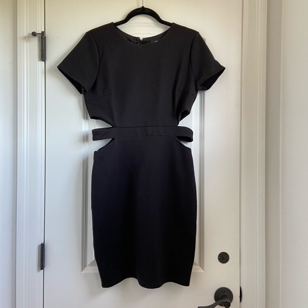 Black mini dress